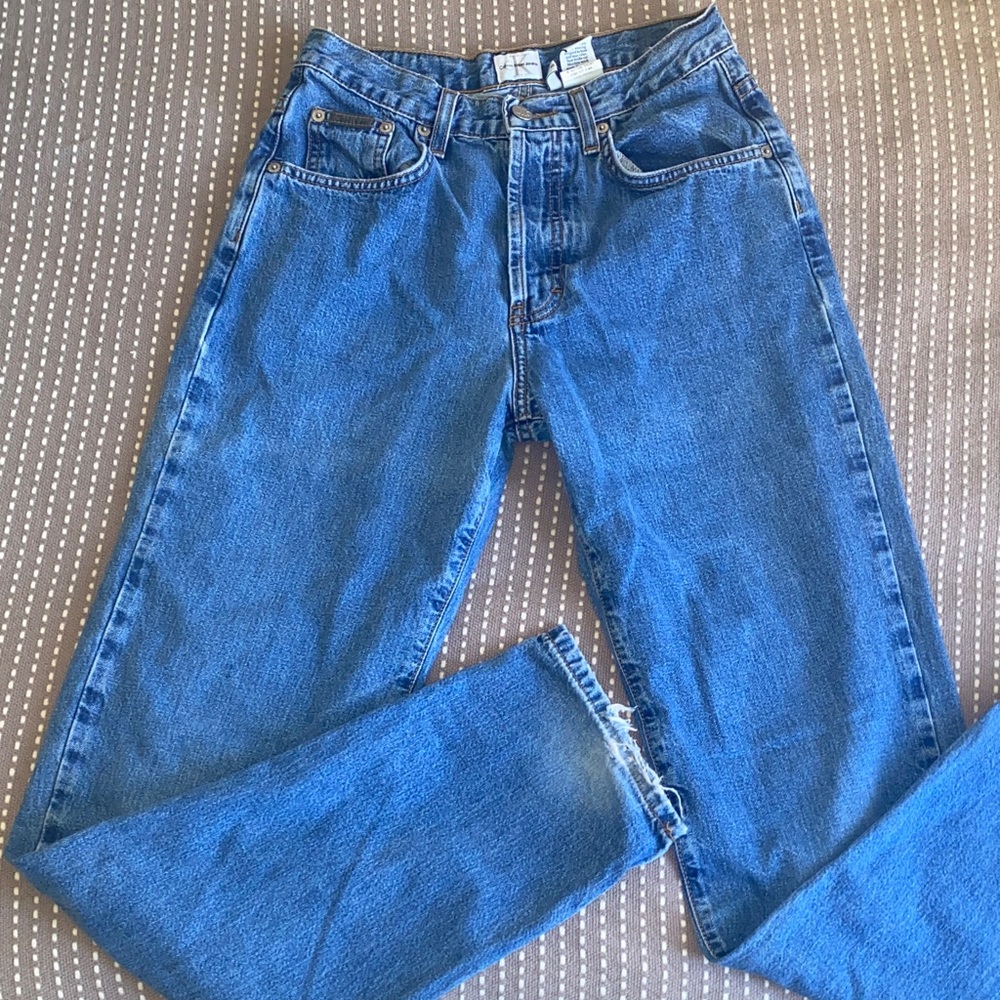 Calvin Klein Jeans Vintage Blue Straight-Leg Jeans